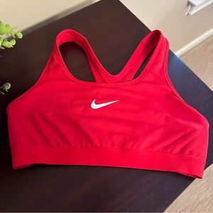 Nike Red Dri Fit Sports Bra